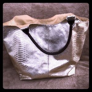 Neiman Marcus gold tote